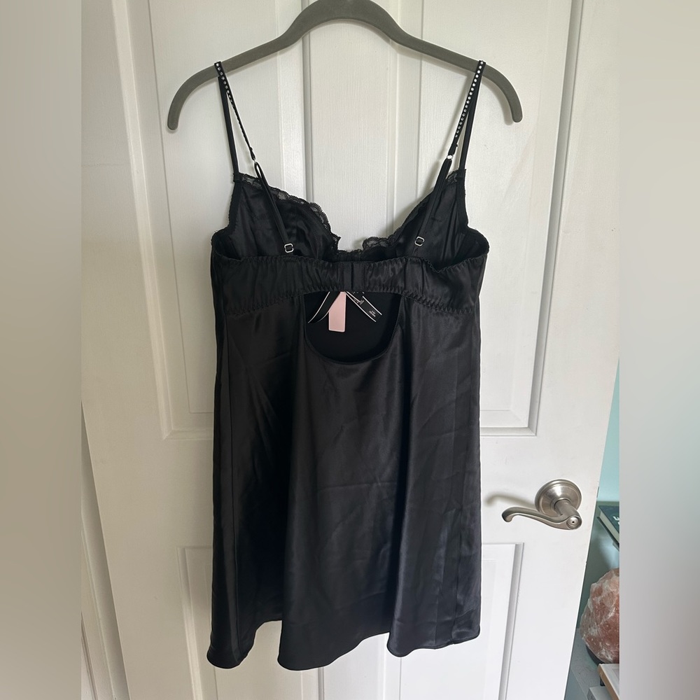NWT Victoria’s Secret Satin & Lace Embellished Cupped Mini Slip - Picture 8 of 15
